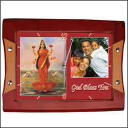 "Customised Wall Clock with Ravi Verma Painting (For Anniversary) - Click here to View more details about this Product